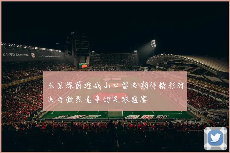 东京绿茵迎战山口雷洛期待精彩对决与激烈竞争的足球盛宴